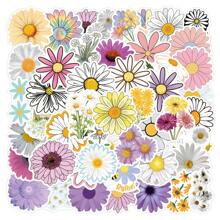 55 Stück Gänseblümchen Aufkleber, süße Blumen Aufkleber für Wasserflaschen, Laptops, Gepäck, Tagebücher, Eikecy wunderschöne Pflanzen Aufkleber und Dekorationen für Kinder, Jugendliche, Erwachsene, Schulmaterial, Rückkehr zur Schule