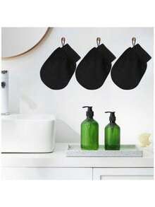 身体磨砂手套双面去角质毛巾适用于水疗深层清洁 - 彩色 - 查看 7