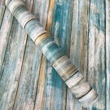 1 rollo de papel tapiz autoadhesivo de grano de madera azul - papel tapiz de vinilo removible y autoadhesivo, conveniente para decoración del hogar, fondo de TV, gabinetes, cómodas, papel tapiz decorativo, adhesivos de pared, decoración de habitación