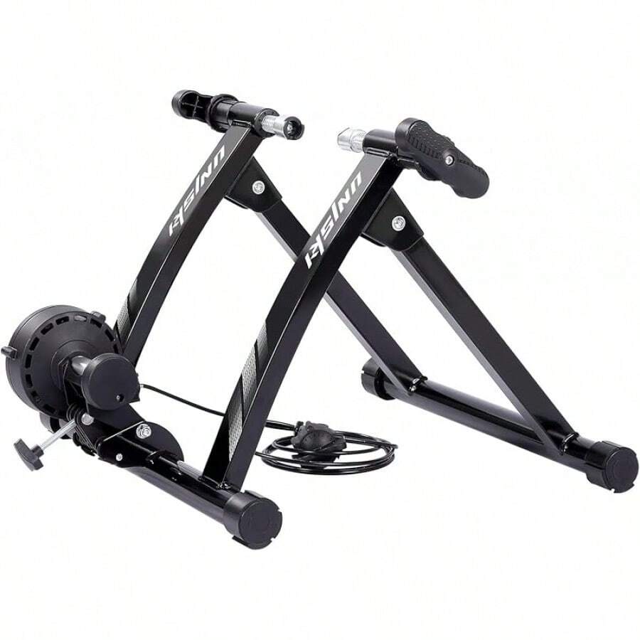 Bike Trainer Stand Indoor Stand With Noise Reduction Magnetic Stationary Stand Fits 26-28inch, 700C Wheel