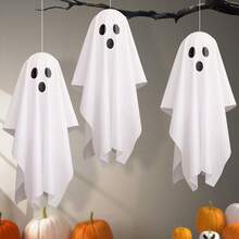 加大尺寸可爱恐怖鬼魂挂饰，适用于万圣节派对背景、酒吧聚会、狂欢之夜 - 彩色 - 查看 6