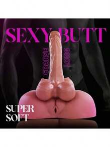 Poupée sexuelle réelle anale avec grosses bites bar avec poitrine poupée d'amour testicules hommes couple lesbien jouet sexuel adulte marron