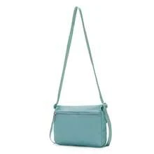 Nike 女款迷你双肩包，2026 春季新款休闲简约基本款翻盖单肩包，轻便小巧单肩包 CW9300-016 - 綠色 - 查看 2