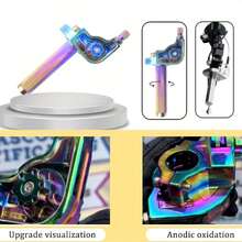 7/8'' 22MM 摩托车油门把手，CNC 铝合金通用，适用于 CRF CR YZ EXC SSR TTR DRZ DR RM CRF50 XR50 50 70 110 125 230 250 越野车 - 均碼 - 查看 5