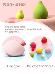 BATENG 1/2pcs Fruit-Shaped Makeup Sponge – Soft Reusable Latex-Free Blending Puff For Foundation, Concealer & Powder, Cosmetic Beauty Sponge With Adorable Cartoon Header Card Packaging, Ideal For Girls, Teens & Makeup Beginners, Perfect For Travel & Daily Use,Makeup,Cheap,Room Decor,Vanity,Travel,Bedroom,Makeup Accessories,Puff,Makeup Blender,Powder Puff,Makeup Sponge