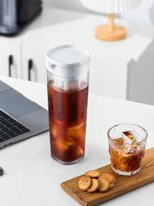 1000毫升粉色绿色棕色白色冷萃咖啡机、冰咖啡机、冷萃咖啡和茶冲泡器、易清洁网状过滤器