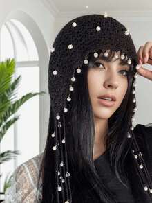 Mũ len đan len Boho Bohemian Retro tua rua thủ công thời trang màu đỏ Mũ đội đầu nữ Mũ bảo vệ tai mùa đông Mũ len giữ ấm ngoài trời cho phụ nữ, hoàn hảo cho việc trượt tuyết và du lịch Phụ kiện mùa thu - Nhiều màu - Xem 8