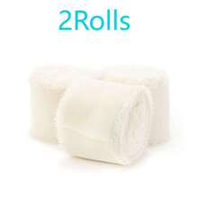 Set de 3 piezas, cinta decorativa de gasa de 5 m, tela de poliéster adecuada para invitaciones de boda, tarjetas de fiesta, decoración del hogar