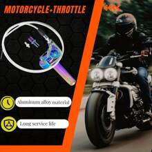 7/8'' 22MM 摩托车油门把手，CNC 铝合金通用，适用于 CRF CR YZ EXC SSR TTR DRZ DR RM CRF50 XR50 50 70 110 125 230 250 越野车 - 均碼 - 查看 6