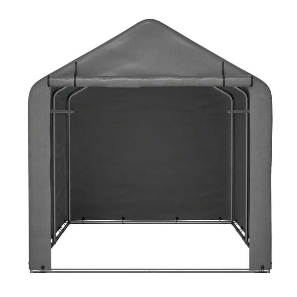 Jaxilyn Tente garage moto tente vélo 160x220x165 cm tente de rangement abri à outils gris abri à outils avec porte à enroulement