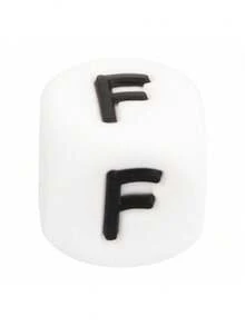 10 piezas Cuentas de silicona de 12 mm con letras - Kit de fabricación de joyas personalizado para pulseras DIY, collares, bolígrafos con cuentas, dijes y regalos - Accesorios de alta calidad para aficionados creativos a la manualidad - 26 cuentas de silicona con letras del alfabeto - Ver 13