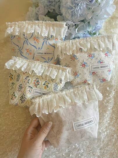 حقيبة لاسيمتيك Ins، وسادة صحية نسائية لتخزين P، حقيبة صحية أنثوية جميلة محمولة، منظم مكياج بسيط بتصميم حلو، تخزين أحمر الشفاه P