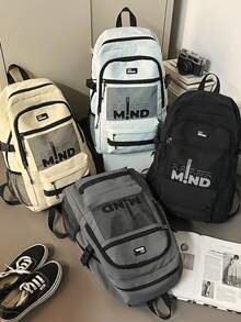 Large Capacity Multi-Compartment Unisex Backpack, Casual Lightweight Short Trip Luggage School Bag - Multicolor - View 12