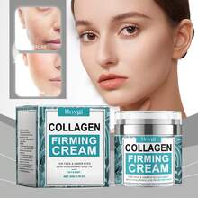 Hoygi Collagen Lifting Firming Smooth Wrinkles Cream Moisturizing Fade Fine Lines Anti Aging Brighten Repair Tighten Beauty Skin Care Products - 藍白色 - 查看 3