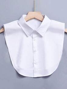 4 Pieces/1 Piece Unisex Solid Color Professional Versatile Pointed Collar Fake Collar Shirt Collar Suit Inner Collar Detachable Collar Fake Collar,The Fabric Is Made Of Soft Polyester Material. It Is Recommended That You Place It In A Ventilated Area For 1-3 Days To Dissipate The Odor Of The Material, Or Clean And Dry It Before Wearing It For A More Comfortable Fit. For Dress For Christmas Decor