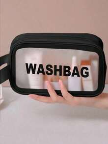 3个/1个大容量防水化妆包，透明便携设计，双手柄 - 非常适合存放化妆品和洗漱用品。化妆包，化妆品收纳包，洗漱包，化妆袋，旅行包，返校必备。PVC透明化妆包，洗漱包，便携式防水化妆品旅行包，大容量多功能，可悬挂洗漱包，资料包，行李包，手提包，内衣包，鞋袋，衣物收纳包，护肤品收纳包，女士旅行收纳包，美容工具收纳包，洗漱包