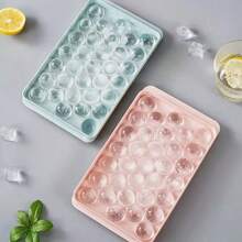 Ice Cube Mold, Homemade Frozen Ice Mold, Household Ice Cube Ice Box With Cover - 彩色 - 查看 3