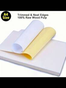 50 Sheets Sticker Paper A4 Glossy Self-Adhesive Sticker Label Paper, Glossy White Waterproof Labels For Laser And Inkjet Printers