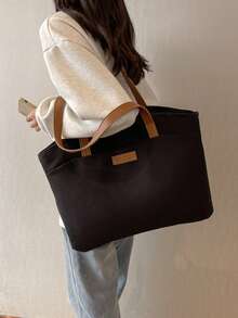 SLIN&LXZQ Bolso de mano mujer, bolso de negocios de oficina para mujer, bolso de hombro con compartimento para computadora portátil de 14 pulgadas, bolso de mano grande con capacidad,bolso bandolera de viaje y trabajo con cremallera para mujer