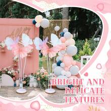 1 pieza Bandera decorativa grande de 50 cm de estilo bohemio con mariposa 3D de tela - Decoración artificial de flores románticas para bodas, hogar y exteriores - Se puede usar para Pascua, Acción de Gracias, Día de la Madre, cumpleaños. Para decoración de jardín, flores artificiales, decoración otoñal del hogar, plantas, flores falsas, plantas falsas, accesorios de dormitorio, decoraciones de boda, decoración de pared, accesorios de jardín, decoración del hogar para la sala de estar.