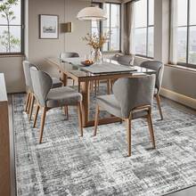 Sour Lemon Living Room Carpet 200x300, Washable Bedroom Short Pile Abstract Carpet, Very Soft And Thin Summer Living Room Carpet Non-Slip For Living Room Bedroom - 淺灰色 - 查看 7