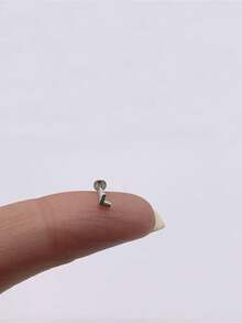 925 纯银小号螺纹平背耳环，女士奢华风格耳钉，适合日常佩戴，新娘首饰，精美珠宝 - 白金 - 查看 7