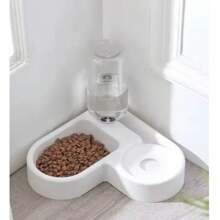 Automatic Drinking Love Pet Bowl Moisture-Proof Cat Bowl Dog Basin Dual-Use Multi-Functional Drinking And Feeding