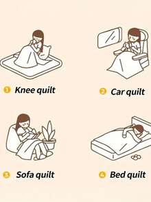 1 件紫色牛奶绒和羔羊毛双层绗缝超柔软传统法兰绒珊瑚绒毛毯，适用于沙发、办公室、卧室、旅行和露营，四季多用途毛毯，可机洗，适合男孩、女孩和学生