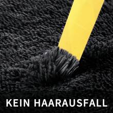 Sour Lemon Deep Pile Carpet Gray Carpet Living Room 120x160 Washable Anti-Slip Extra Large Carpets Bedroom Fluffy Modern Carpets Mat Carpets For Bedroom Room - 黑色 - 查看 5