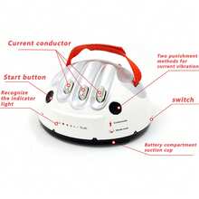 Micro Lie Detector Toy, Shocking Heart Beat Polygraph Gag Gift, White (Shipped Without Battery)
