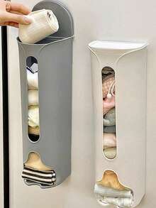 1 pieza Estante de pared para almacenamiento de ropa interior, organizador de armario para dormitorio, caja colgante de almacenamiento de calcetines para el hogar - Multicolor - Ver 2