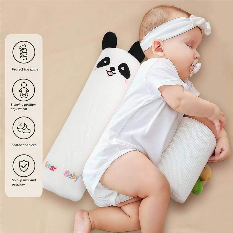 1pc Baby Side Sleeping Positioner Pillow, Anti-Spit Nursing Pillow, Infant Turning Assistance Cushion - Multicolor - View 15