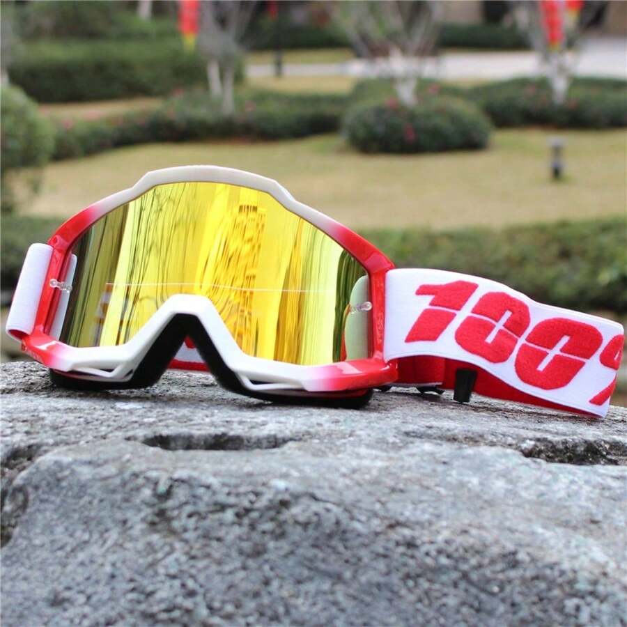 --Motocross Goggles - Anti-Fog Windproof Dirt Bike Glasses For Off-Road Riding