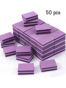 1/10/30/50/100/150/300/500片装迷你指甲抛光块，适用于亚克力指甲和天然指甲，100/180目指甲抛光块，散装指甲抛光块，专业美甲锉