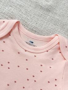 5 Pieces Baby Boys Casual Short Sleeves Cute Cartoon Baby Bodysuits Four Seasons - Multicolor - View 4