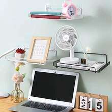 投影仪浮动搁板、金属Wifi路由器搁板、有线电视盒壁挂架、DVD播放器搁板、电视盒/游戏机/音箱电视壁挂架、壁挂浮动架/支架/支架 - 彩色 - 查看 3