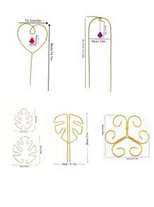 Plant Stem Support, Reusable Metal Climbing Plant Stems Support Stake,Durable Monstera Stabilizer Grapple Holder, Unique Design For Climbing Plants, Turtle Shell Bamboo Clamp Set, Ideal Plant Support For Thriving Growth