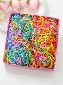 889pcs/Set Girls Flower Heart Bow Cute Simple Princess Hair Clips, Hair Ties, Hair Bands, Hair Accessories Set, Suitable For Daily Use And Gift