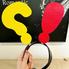 Creative Arrow & Question Mark Headband, Funny Novelty Headpiece For Concerts, Photos, Festivals, Back To School - Multicolor - View 4