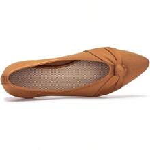 Womens Flat Shoes Classic Pointed Toe Flats Knitted Dress Shoes Soft Comfortable Dressy Flats Women - 討好 - 查看 6
