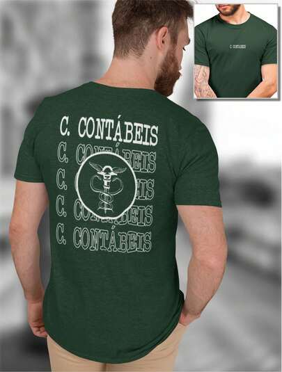 Camiseta Ciências Contábeis Camisa Masculina Contador Contabilidade Manga Curta Gola Redonda 100% Algodão Varias Cores Pronta Entrega