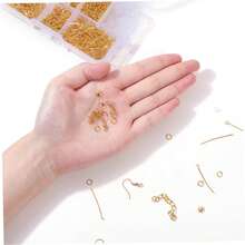 DIY Jewelry Making Supplies Kit - Assorted Jewelry Components Including Clasps, Hooks, Connectors For Bracelet, Necklace, Earrings Handcrafting