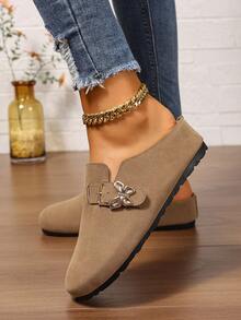 Elegant Women's Slip-On Mule Sandals, High-Grade, Versatile, Casual, Spring/Summer 2025 New Arrival