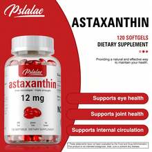 PSLALAE Astaxanthin 12mg - Promote Eye, Joint, Heart & Brain Health, Powerful Antioxidant, Support Vision - 120pcs - 120 viên nang - Xem 4