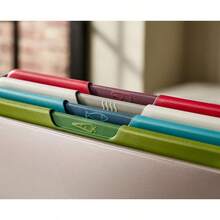 Joseph Joseph Folio Icon 4piece Nonslip Colourcoded Chopping Board Set With Storage Case Large Multicolor