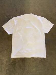 200g Cotton T-Shirt 2025 Men's New Short-Sleeved Cotton Vacation Pattern Short-Sleeved Crew Neck Matching Look