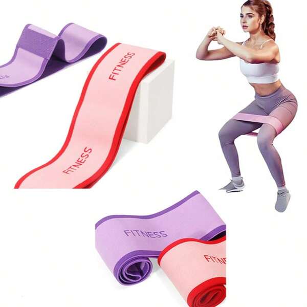 1pc Elastic Resistance Loop Band, Workout Bands For Legs And Butt Lift, Body Stretching, Exercise, Yoga, Squat Glute Resistance Bands, Fitness Training Loops, Outdoor Gym Booty Bands