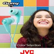 JVC Gumy In Ear Earbud Headphones, Powerful Sound, Comfortable And Secure Fit, Silicone Ear Pieces S/M/L - HAFX7G Green - màu xanh lá - Xem 3