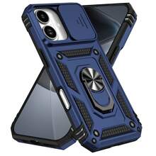 军工防摔 360° 旋转握环支架 + 防震手机壳，兼容 11/12/13/14/15/16 Pro Max、Galaxy S22/23/24/S25+ 和 Galaxy A04/A05/A14/A15/A24/A25/A34/A54/A56/A36/A26 防水防刮