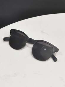 偏光太阳镜，经典复古女士太阳镜，时尚镜框，适合旅行、户外运动、骑行、驾驶、钓鱼、海滩、夏季防紫外线 - 黑色 - 查看 2